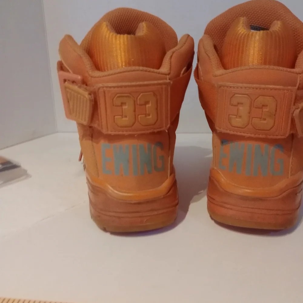 EWING 33‎ Orange High-Top Sneakers KIDS Sz.5